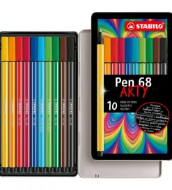 Stabilo Tuscher Og Farver>Tuscher - Pen 68 Arty - 10 stk. - Multifarvet