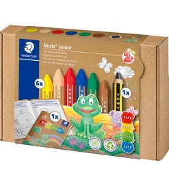 Staedtler Tuscher Og Farver>Farvekridt m. Aktivitetsbog - Noris Junior - 7 stk.