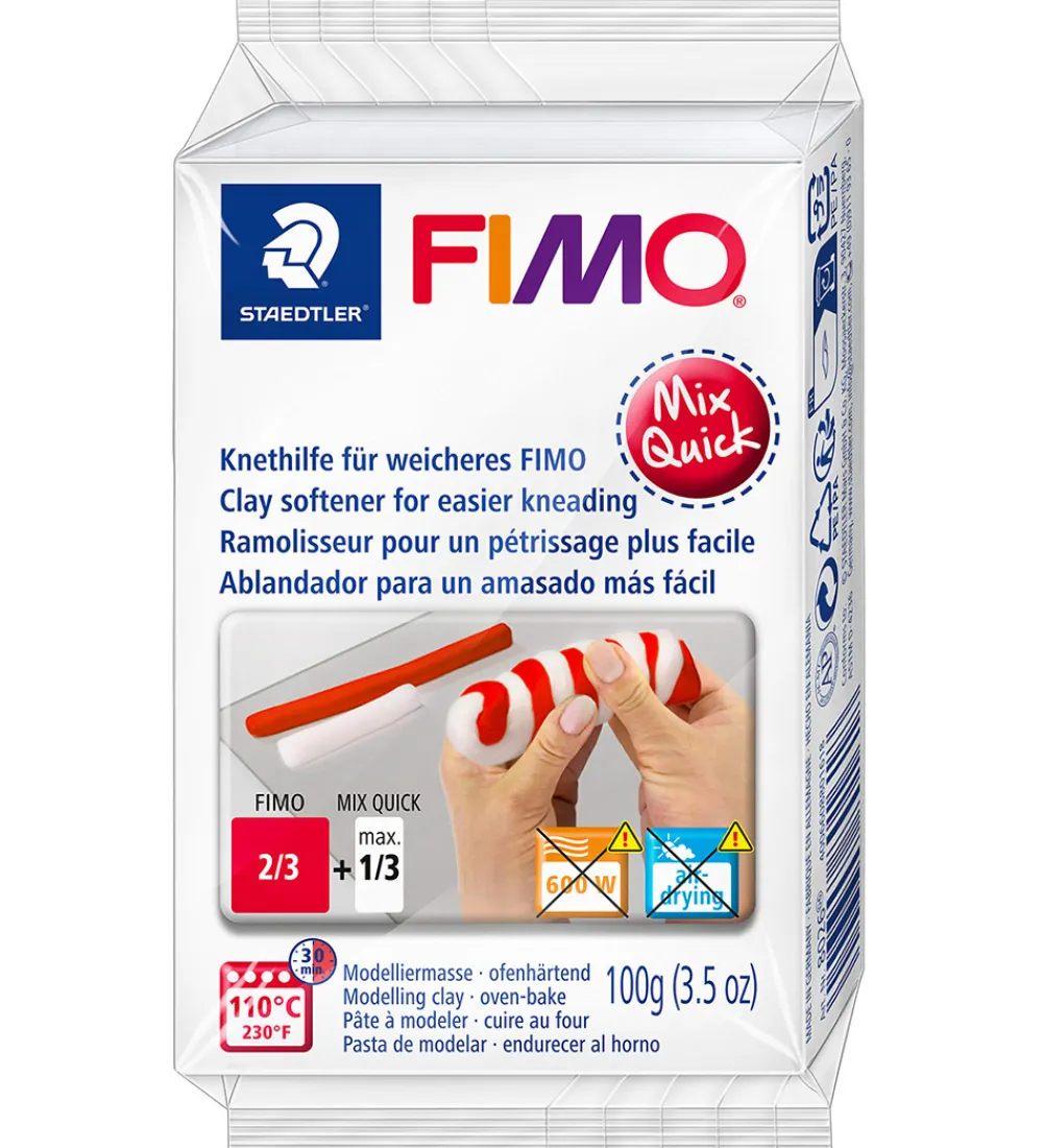 Staedtler Modellervoks>FIMO Modellervoks-blødgører - Mix Qiuck - 100 g - Hvid