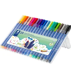 Staedtler Tuscher Og Farver>Tuscher - 20 stk - Triplus Fibre-tip Pen - 1,0 mm