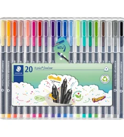 Staedtler Tuscher Og Farver>Tuscher - 20 stk - Triplus Fineliner - 0,3 mm