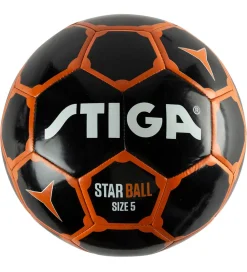 Stiga Bolde>Fodbold - Star - Str. 5 - Sort/Orange