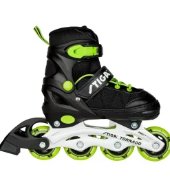Stiga Rulleskøjter>Rulleskøjter - Tornado - Sort/Grøn - Inliner