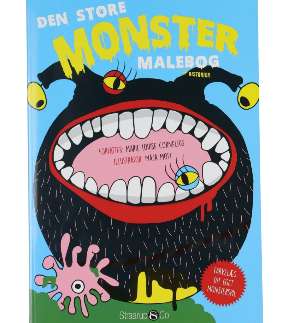 Straarup & Co Malebog>Malebog - Den Store Monster Malebog - Dansk