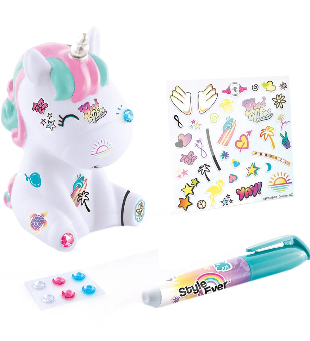 Style 4 Ever Kreasæt>- Mini Deco DIY - Selvlysende Dyr Asst.