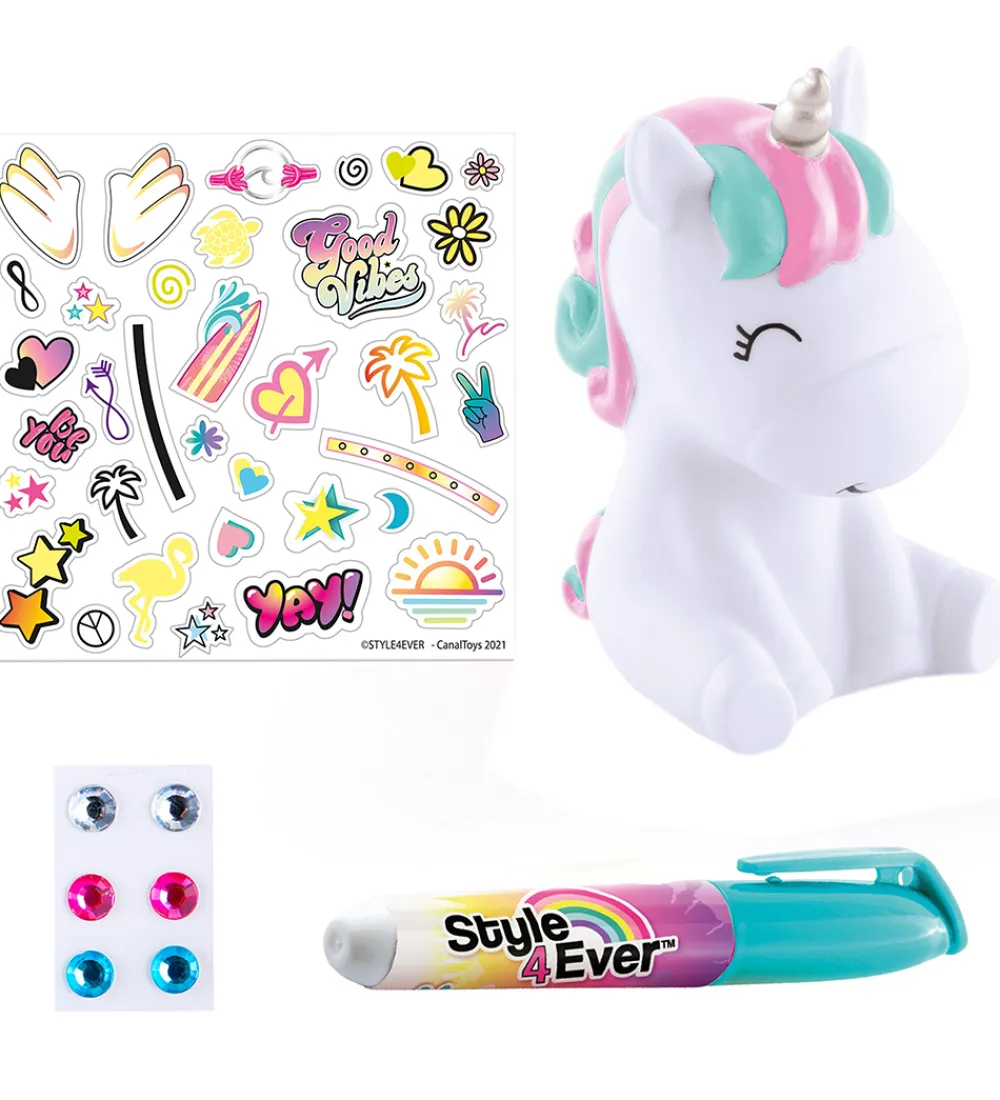 Style 4 Ever Kreasæt>- Mini Deco DIY - Selvlysende Dyr Asst.