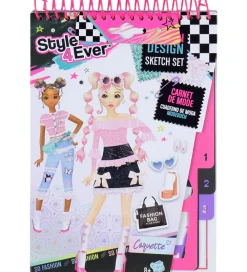 Style 4 Ever Kreativ Leg|Malebog>Fashion Designer Mini Skitsebogssæt