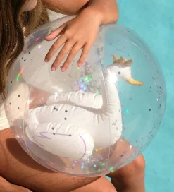 SunnyLife Udeleg Og Udendørs Legetøj|Strandlegetøj>Badebold - 35 cm - 3D - Princess Swan Multi