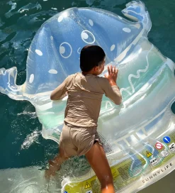 SunnyLife Udeleg Og Udendørs Legetøj|Badedyr>Flyder - 156x158 cm - Burger Boy - Blue Lime