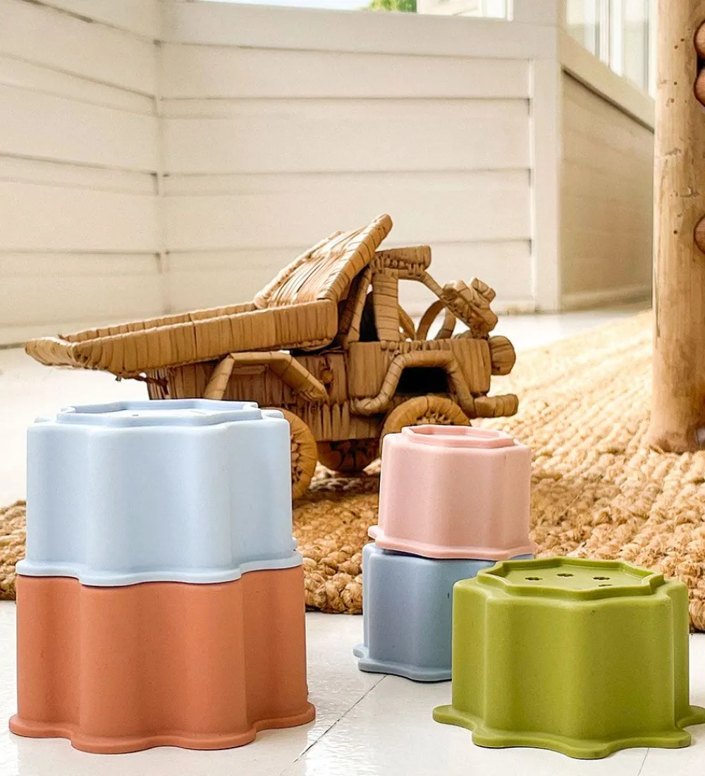 SunnyLife Stablelegetøj>Stablekopper - Silicone Stacking Cups