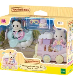 Sylvanian Families Figurer>- Amusement Park Ride Set - Plane & Train - 5