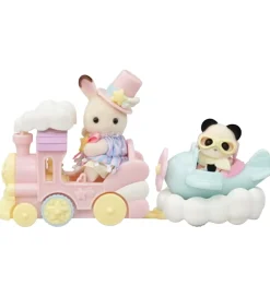 Sylvanian Families Figurer>- Amusement Park Ride Set - Plane & Train - 5