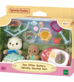 Sylvanian Families Figurer|Dukker Og Tilbehør>- Sea Otter Sisters Splashy Snorkel - 5804