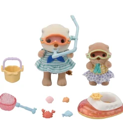 Sylvanian Families Figurer|Dukker Og Tilbehør>- Sea Otter Sisters Splashy Snorkel - 5804