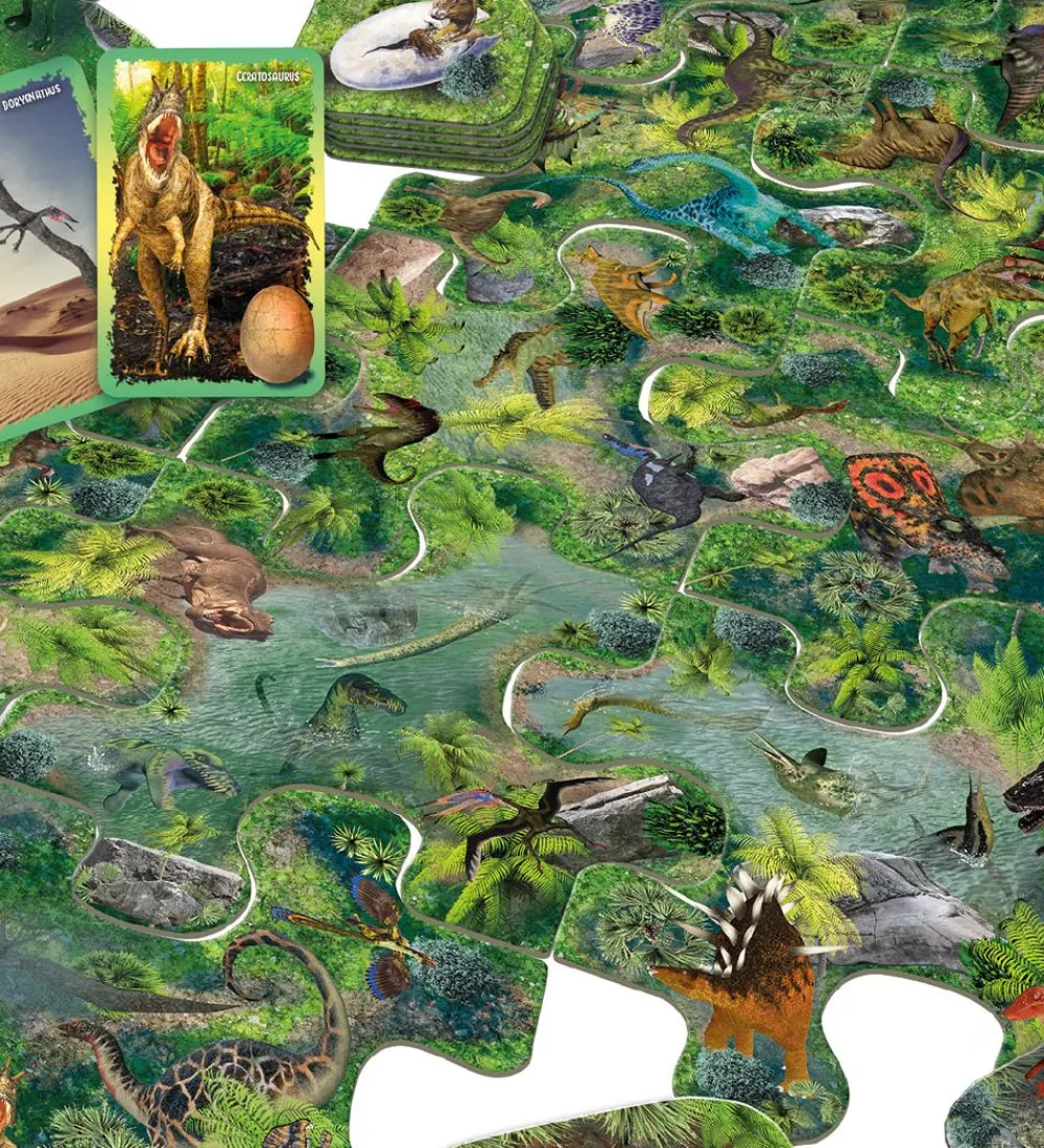 TACTIC Spil>Brætspil - Gemmeleg I Dinosaurparken - Dansk