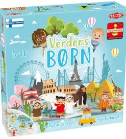 TACTIC Spil>Brætspil - Lær Om Verdens Børn - Dansk