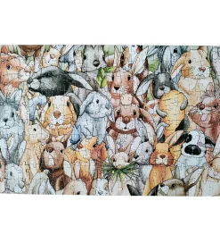 TACTIC Puslespil>Puslespil - 200 Brikker - 43x29 cm - Kaniner