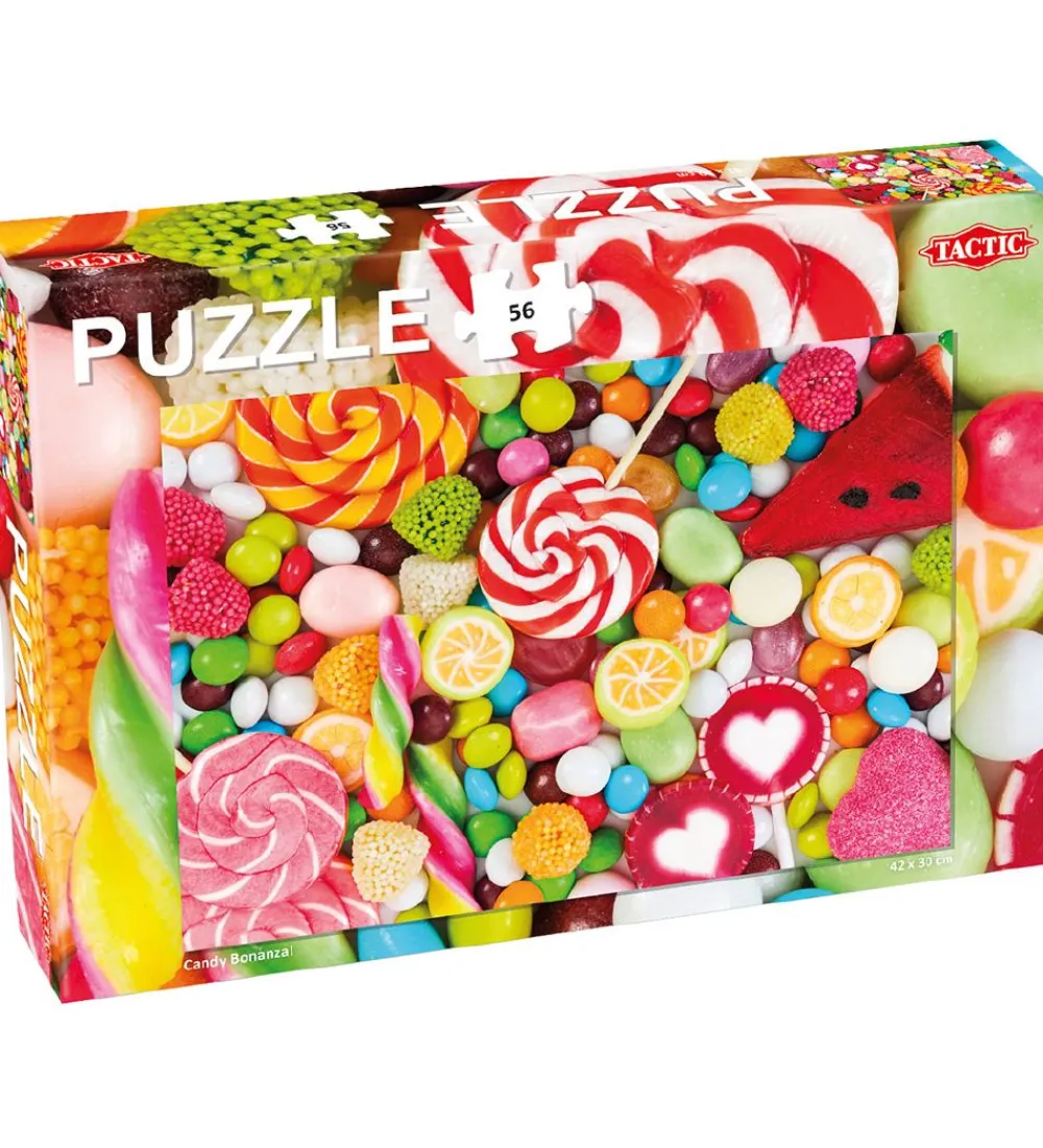 TACTIC Puslespil>Puslespil - Candy Bonanza - 56 Brikker