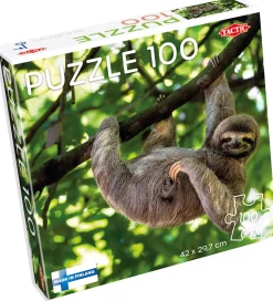 TACTIC Puslespil>Puslespil - Sloth Haning on Tree - 100 Brikker