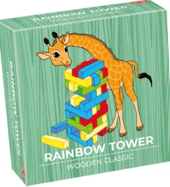 TACTIC Spil>Spil - Rainbow Tower - Wooden Classic