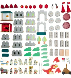 Tender Leaf Trælegetøj>Trælegetøj - Det Kongelige Slot - Stort Legesæt