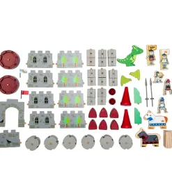 Tender Leaf Trælegetøj>Trælegetøj - Drageborg - Legesæt