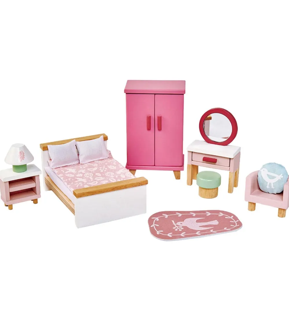 Tender Leaf Trælegetøj>Trælegetøj - Dukkehusmøbler - Soveværelse