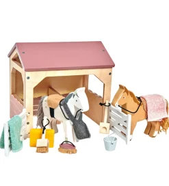Tender Leaf Trælegetøj>Trælegetøj - Hestestald Til Dukkehus - Lille