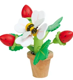 Tender Leaf Trælegetøj>Trælegetøj - Jordbær I Potte