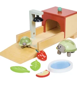 Tender Leaf Trælegetøj>Trælegetøj - Kæledyrssæt til Dukkehus - Skildpadde