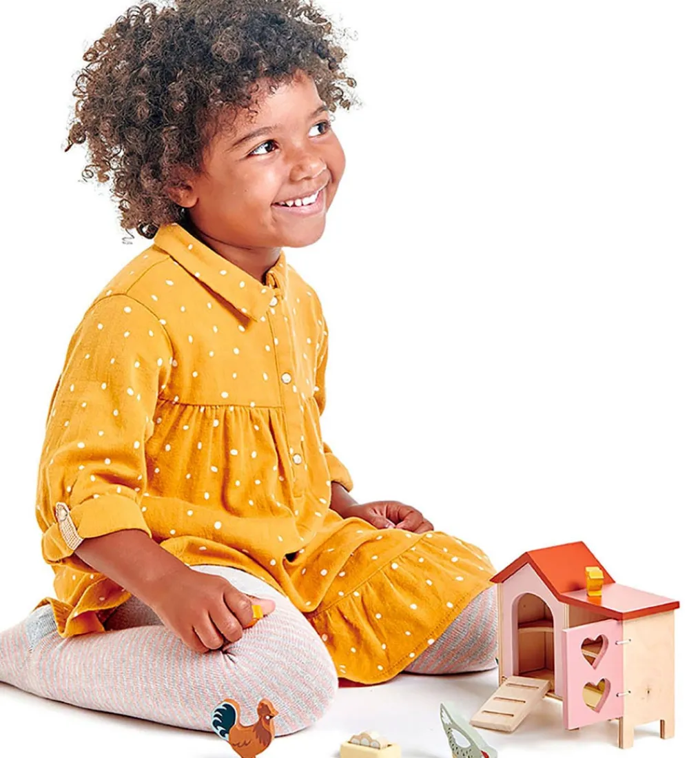 Tender Leaf Trælegetøj>Trælegetøj - Kæledyrssæt - Dukkehus - Høns