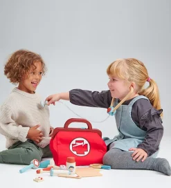 Tender Leaf Trælegetøj>Trælegetøj - Lægetaske - 16 Dele