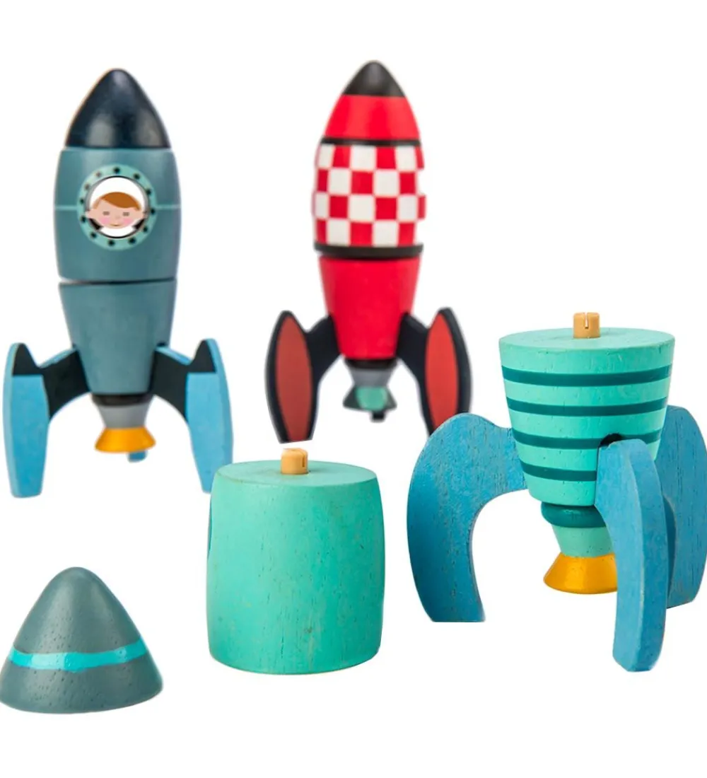 Tender Leaf Trælegetøj|Aktivitetslegetøj>Trælegetøj - Raketsæt - 21 Dele
