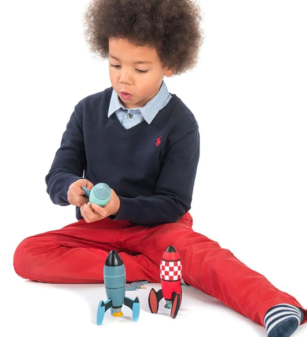 Tender Leaf Trælegetøj|Aktivitetslegetøj>Trælegetøj - Raketsæt - 21 Dele