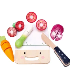 Tender Leaf Trælegetøj|Legemad>Trælegetøj - Skærebræt med Grøntsager