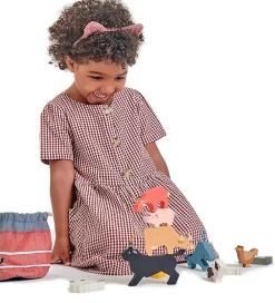 Tender Leaf Trælegetøj|Stablelegetøj>Trælegetøj - Stabledyr - 13 Dele - Gården