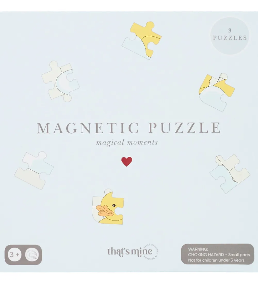 Thats Mine Spil|Puslespil>Magnetpuslespil - 3-pak - Ricki - Dino
