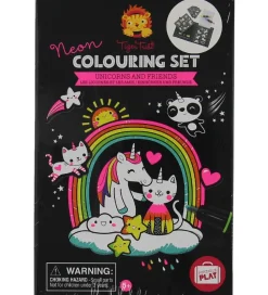 Tiger Tribe Malebog>Farvesæt - Neon - Unicorns & Friends