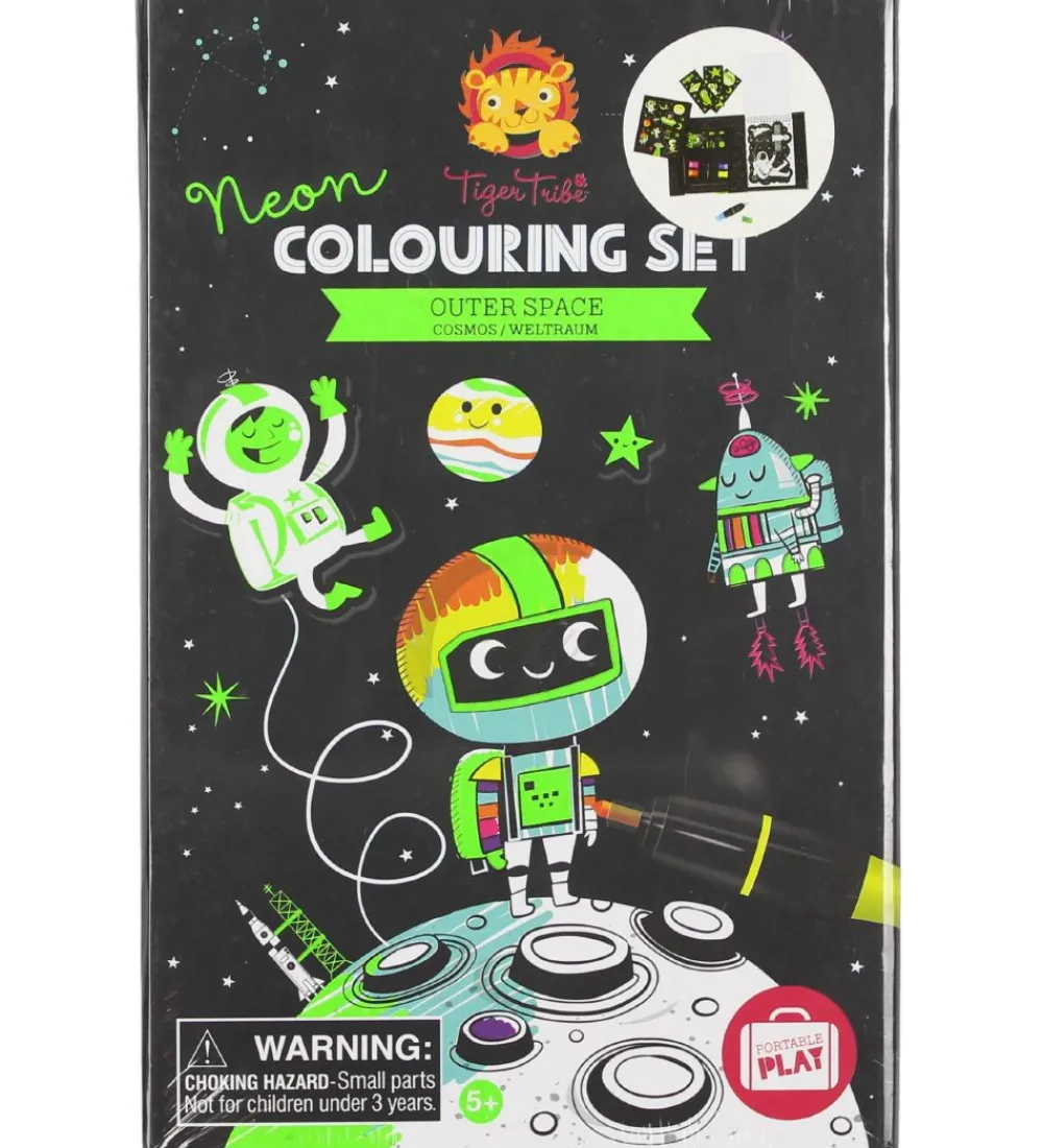 Tiger Tribe Malebog>Farvesæt - Neon - Outer Space