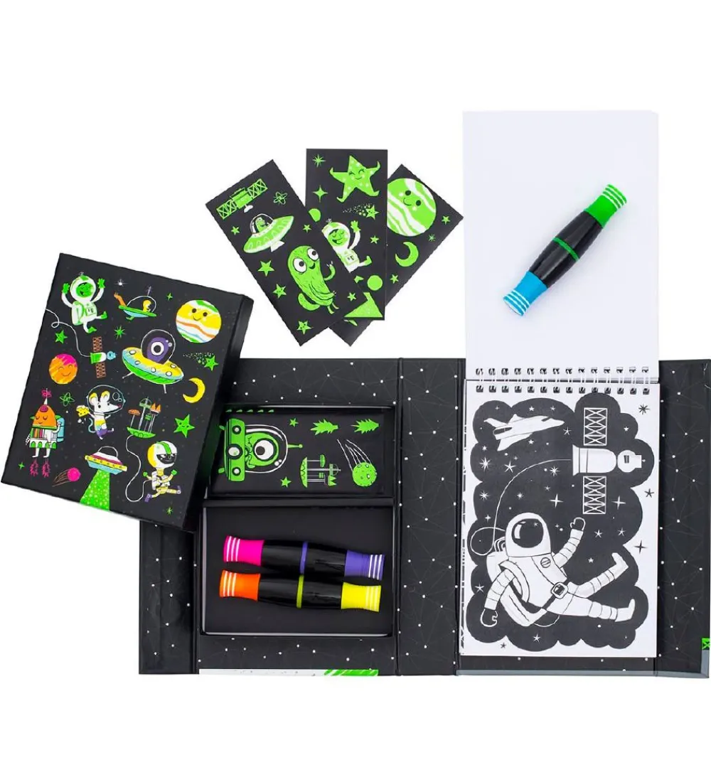 Tiger Tribe Malebog>Farvesæt - Neon - Outer Space