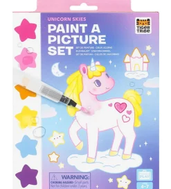 Tiger Tribe Kreativ Leg>Farvesæt - Paint A Picture Set - Unicorn Skies