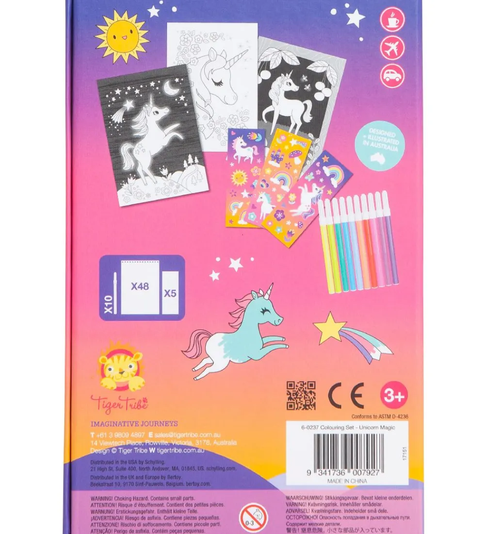 Tiger Tribe Malebog>Farvesæt - Unicorn Magic
