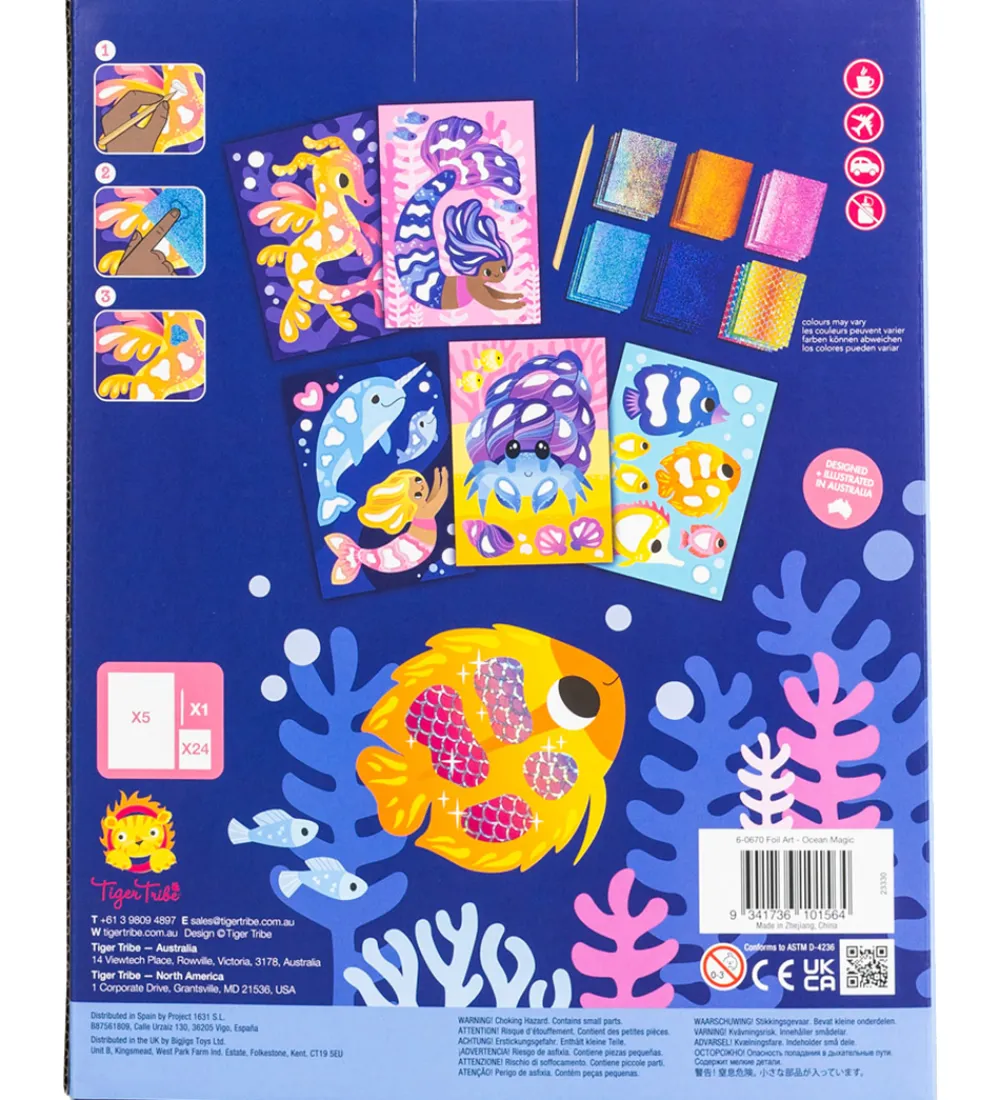 Tiger Tribe Kreasæt>Kreasæt - Foil Art - Ocean Magic