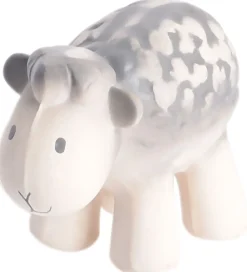 Tikiri Bideringe>Bidedyr - Naturgummi - Får - Grå/Hvid