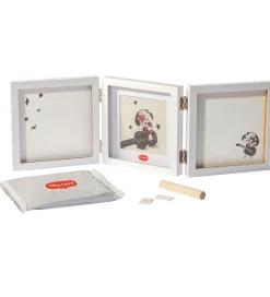 Tiny Love Kreativ Leg|Kreasæt>Aftryksæt - Hånd/Fod - Dobbeltramme - Hvid