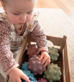 Tiny Tot Bolde>Bold - Sensory Silicone Fidget Ball - 10 cm - Babyblue