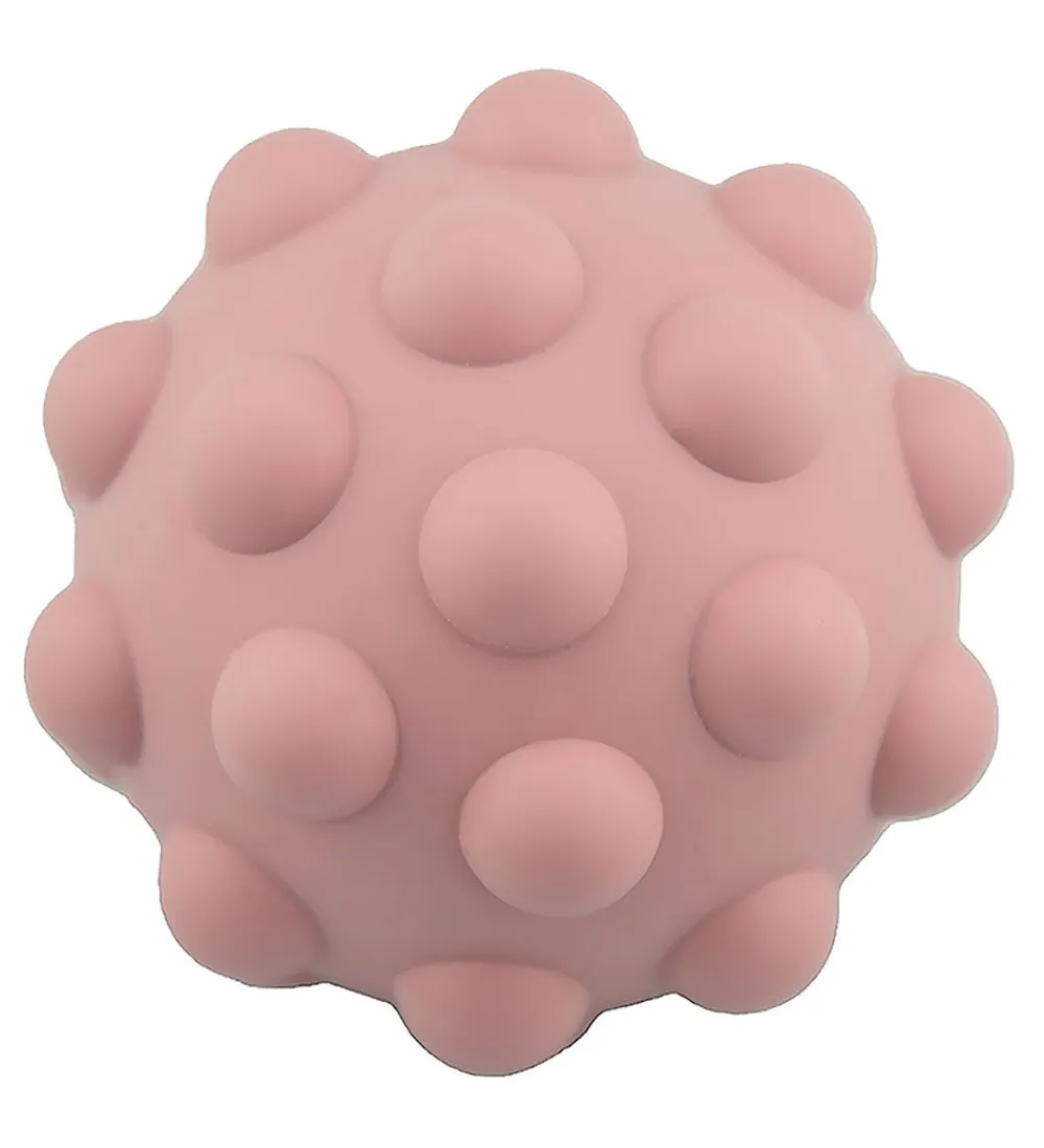 Tiny Tot Bolde>Bold - Sensory Silicone Fidget Ball - 10 cm - Blush