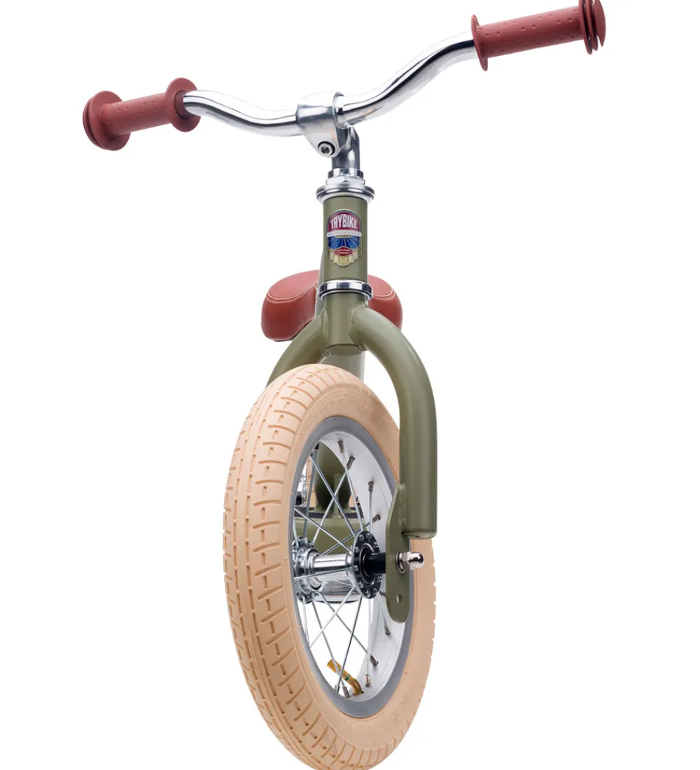 TryBike Løbecykler>Løbecykel - Steel - Vintage Edition - Støvet Grøn