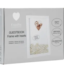 Vanilla Copenhagen Kreasæt>Gæstebog - Ramme m. Hjerte - Hvid