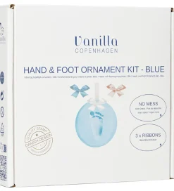 Vanilla Copenhagen Kreativ Leg|Kreasæt>Hånd- og Fodaftryk Sæt m. Bånd - Blå